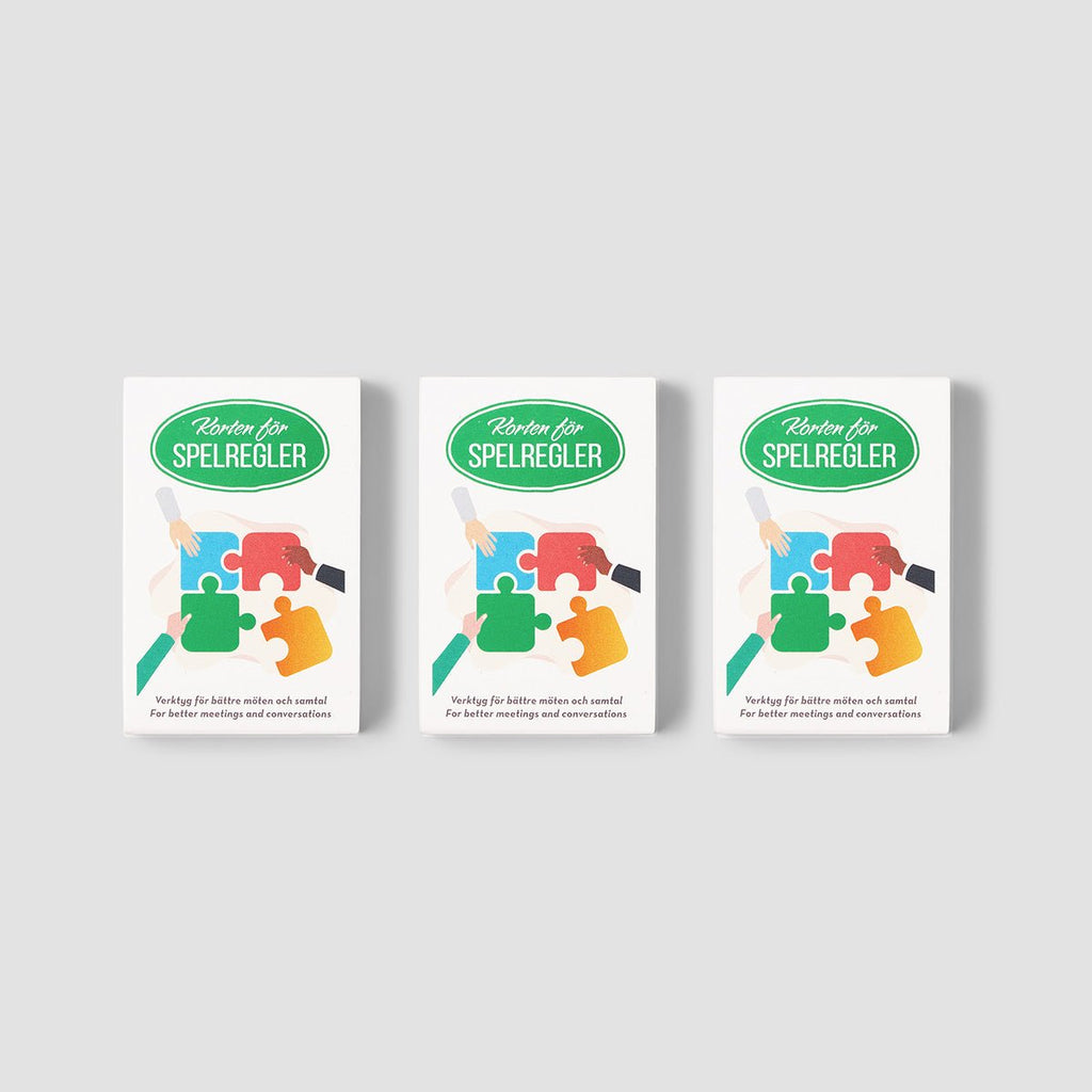 Korten för Spelregler - 3 pack