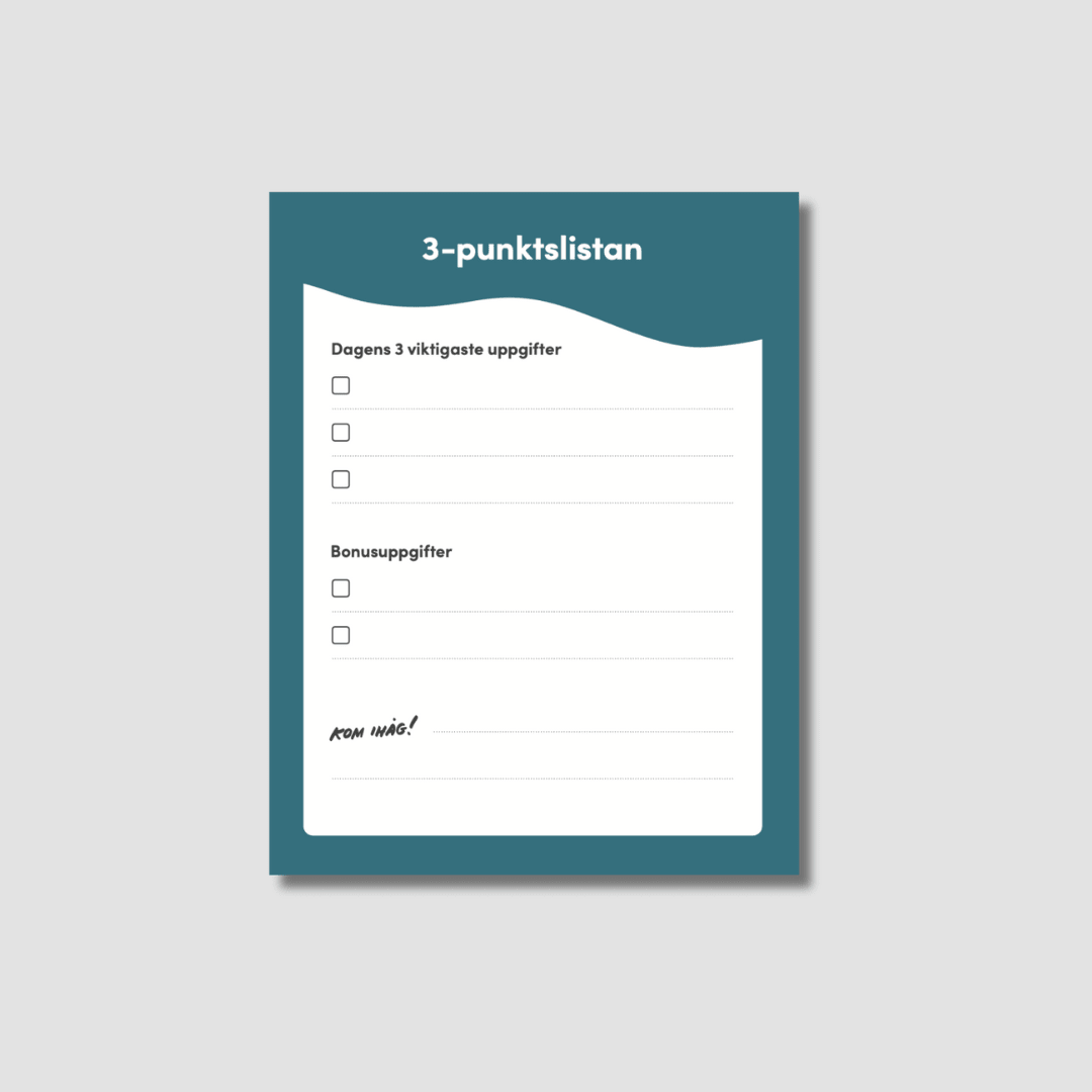 Fokus och reflektionsblock - 3 pack