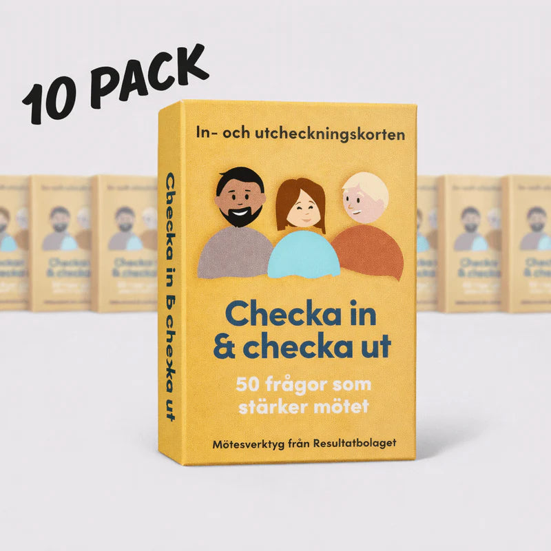 In- och utcheckningskorten 10 pack (spara 905 kr)