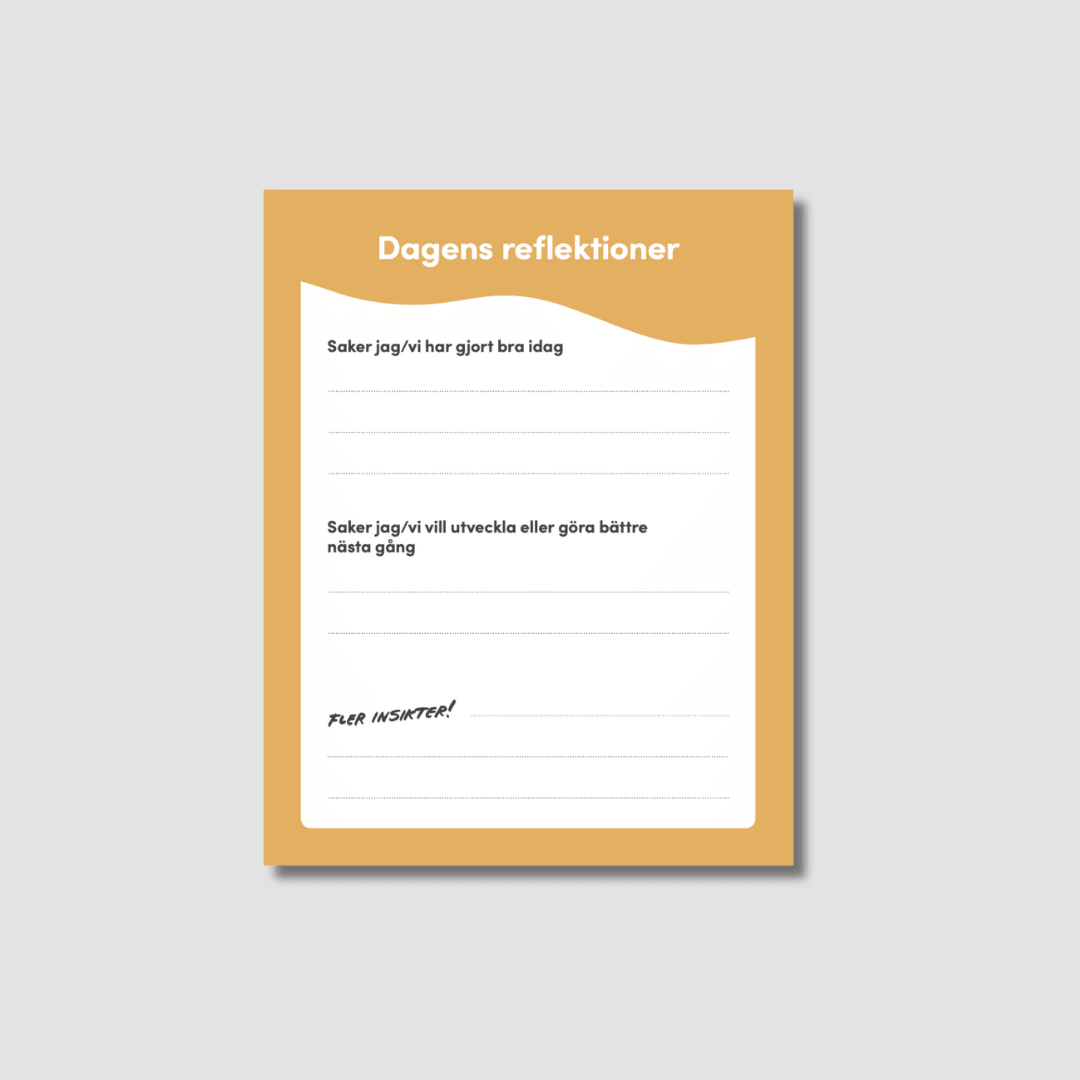 Dagens Reflektioner - after action review
